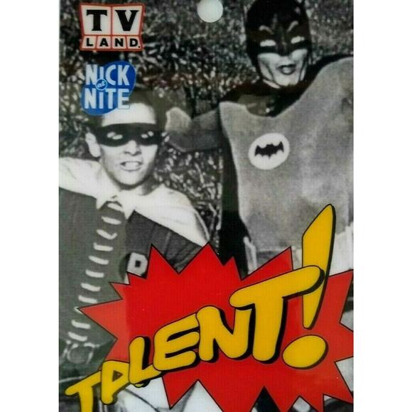 Batman And Robin Special Talent Pass For TV Show Reboot Laminated Superhero 2002 - Picture 1 of 5